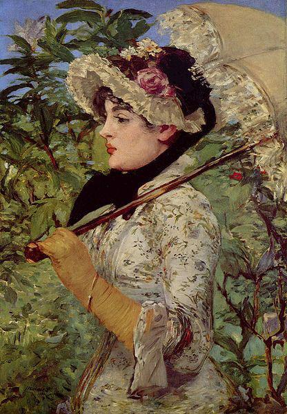 Edouard Manet Fruhling oil painting image